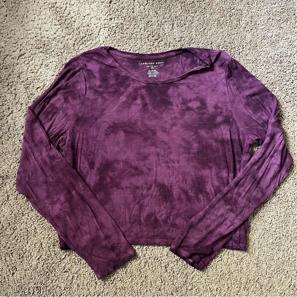 AEO🦅 Soft and Sexy Ribbed Long Sleeve Tee